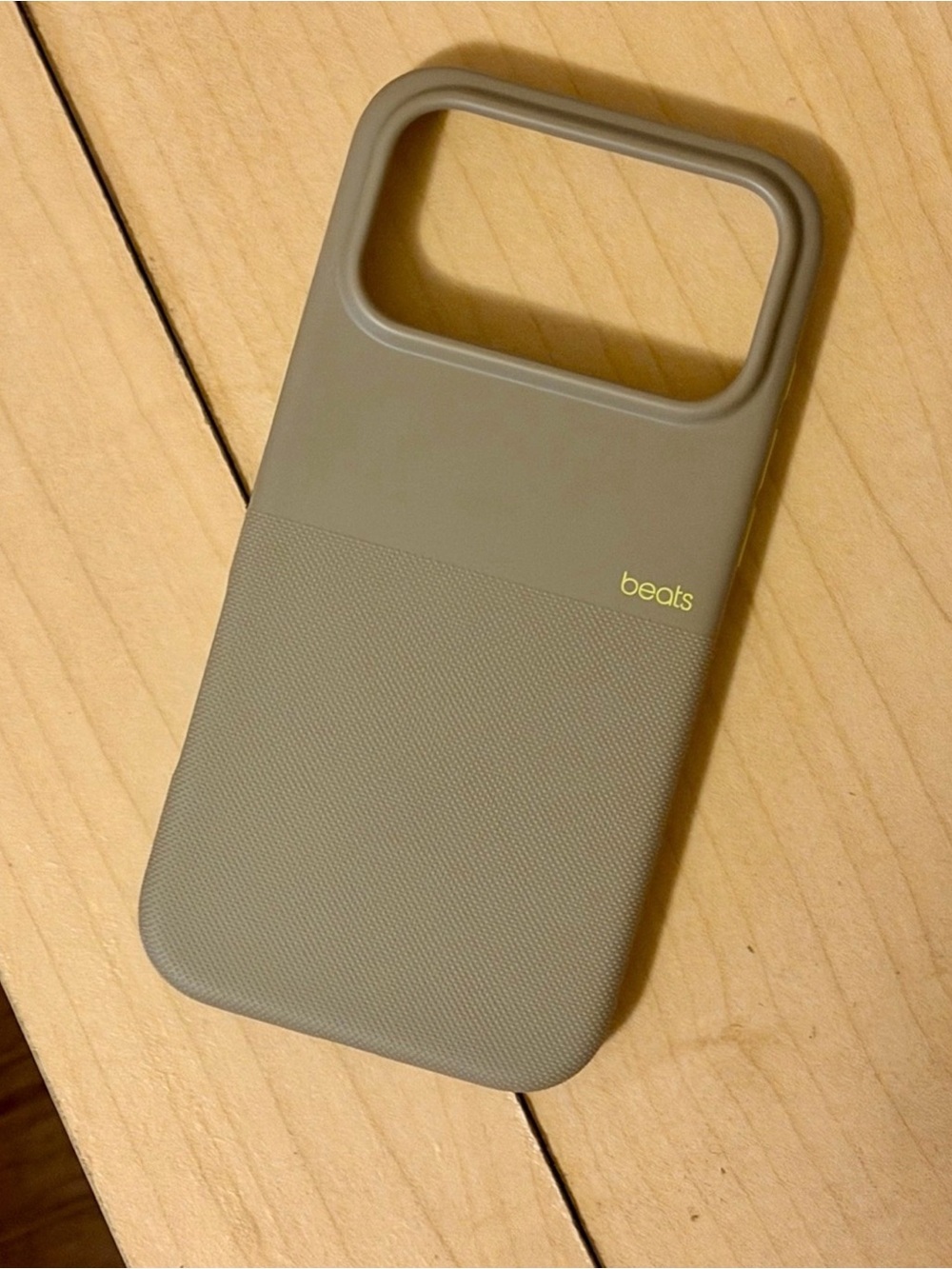 Beats Case. Tan Yellow iPhone 17 Pro Max Case